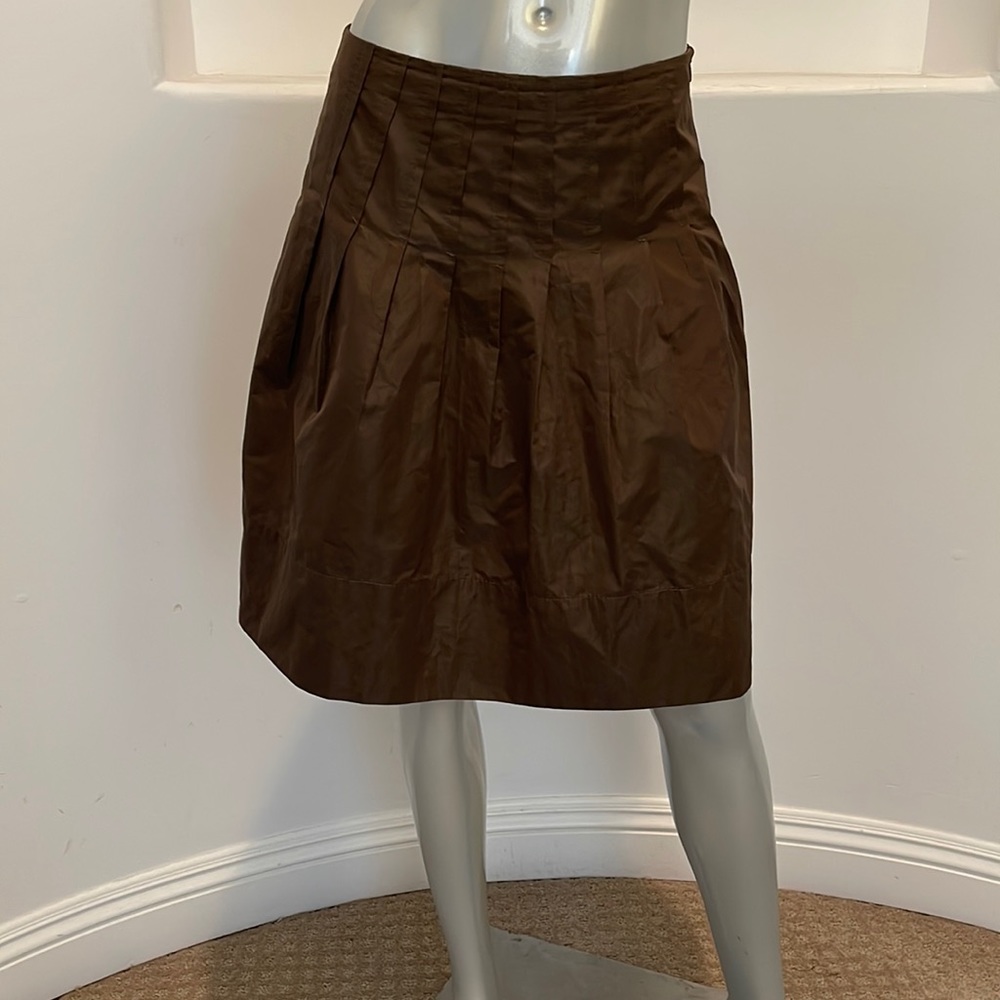 Pamela  "Edwardline" Vintage A-Line Mini Skirt  Green Olive Size S